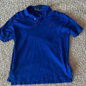 Polo Ralph Lauren Classic Polo Shirt - Royal Blue with Red Logo size M
